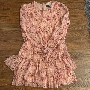 Aqua pink flower dress!
